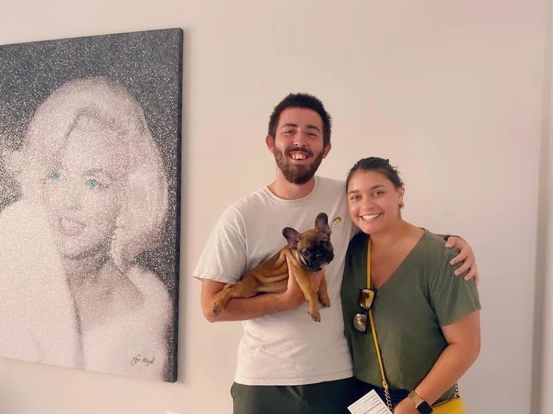 Happy family with their bulldog from Master Bulldogs Miami - Family 18